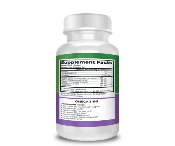 OMEGA 3.6.9 - 60 SOFTGELS 1200mg - Image 3